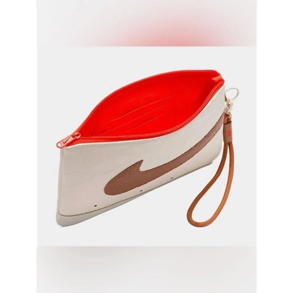 NIKE Icon Blazer Wristlet Large, Ivory & Brown, New in Box